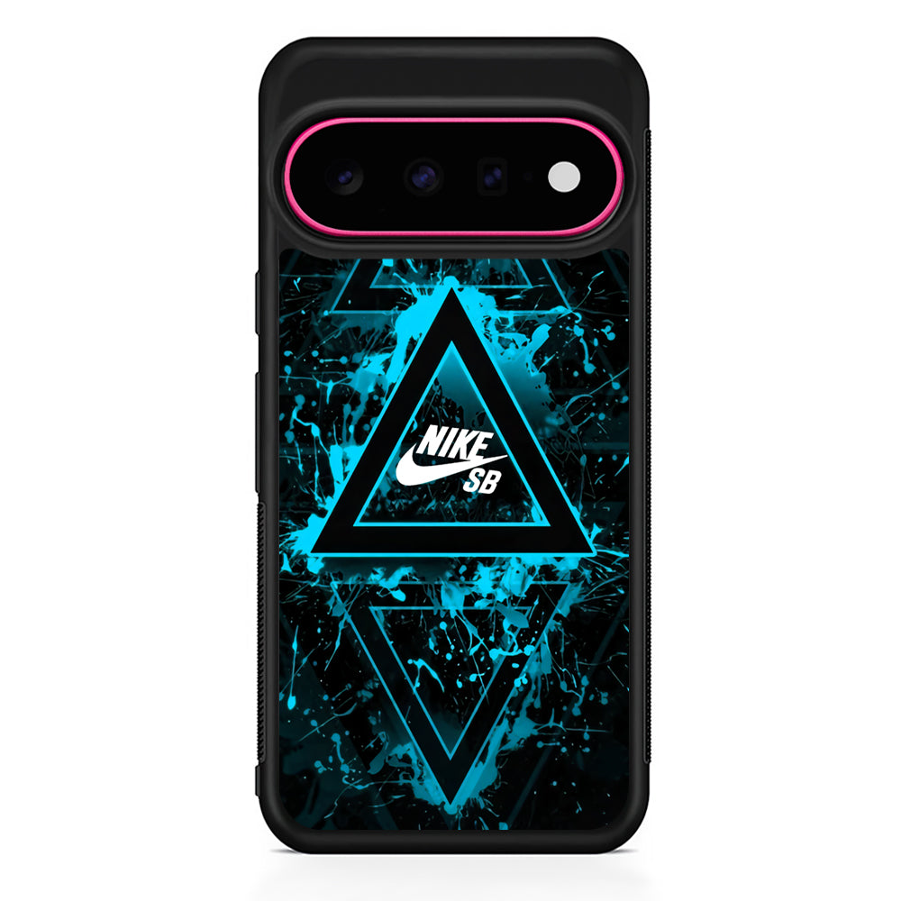 Nike Blue Paint Triangle Google Pixel 11 Case - Stylish Protective Phone Case