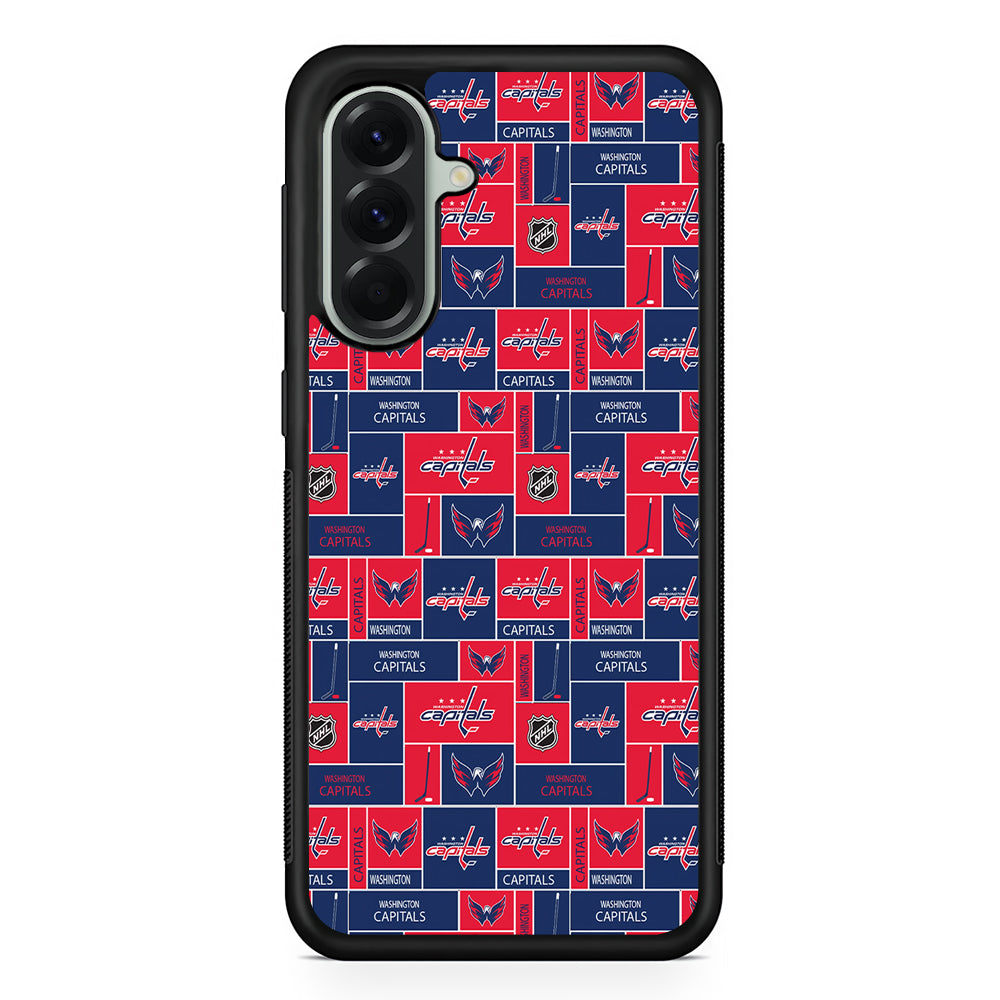 NHL Washington Capitals Pattern Samsung Galaxy A56 Case | Samsung Galaxy A56 Protective Rubber Case