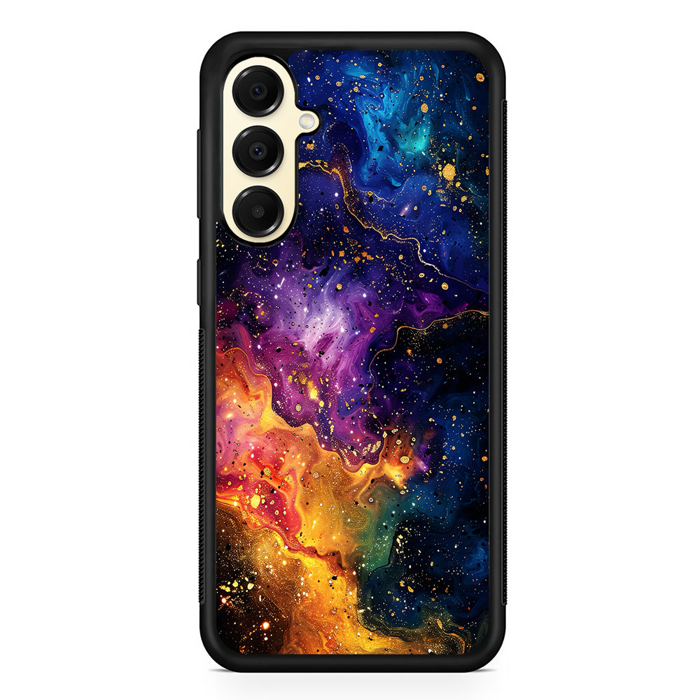 Sparkling Vibrant Abstract Fluid Samsung Galaxy A16 Case | Slim Rubber Samsung Galaxy A16 Case