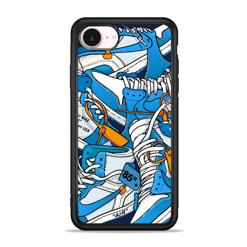 Nike Air Blue iPhone 17e Case - Silicone Case
