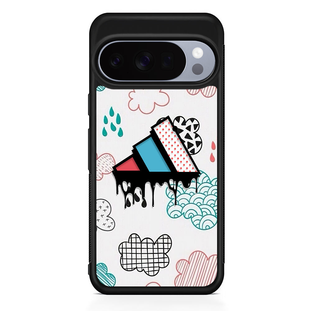 Adidas Clouds Art Google Pixel 10 Pro Case | Slim Google Pixel 10 Pro Rubber Case