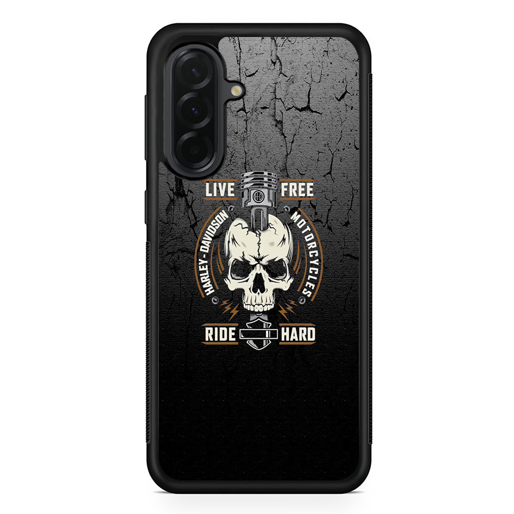 Harley Davidson Live Free with Ride Hard Samsung Galaxy A36 Case | Durable Samsung Galaxy A36 Cover