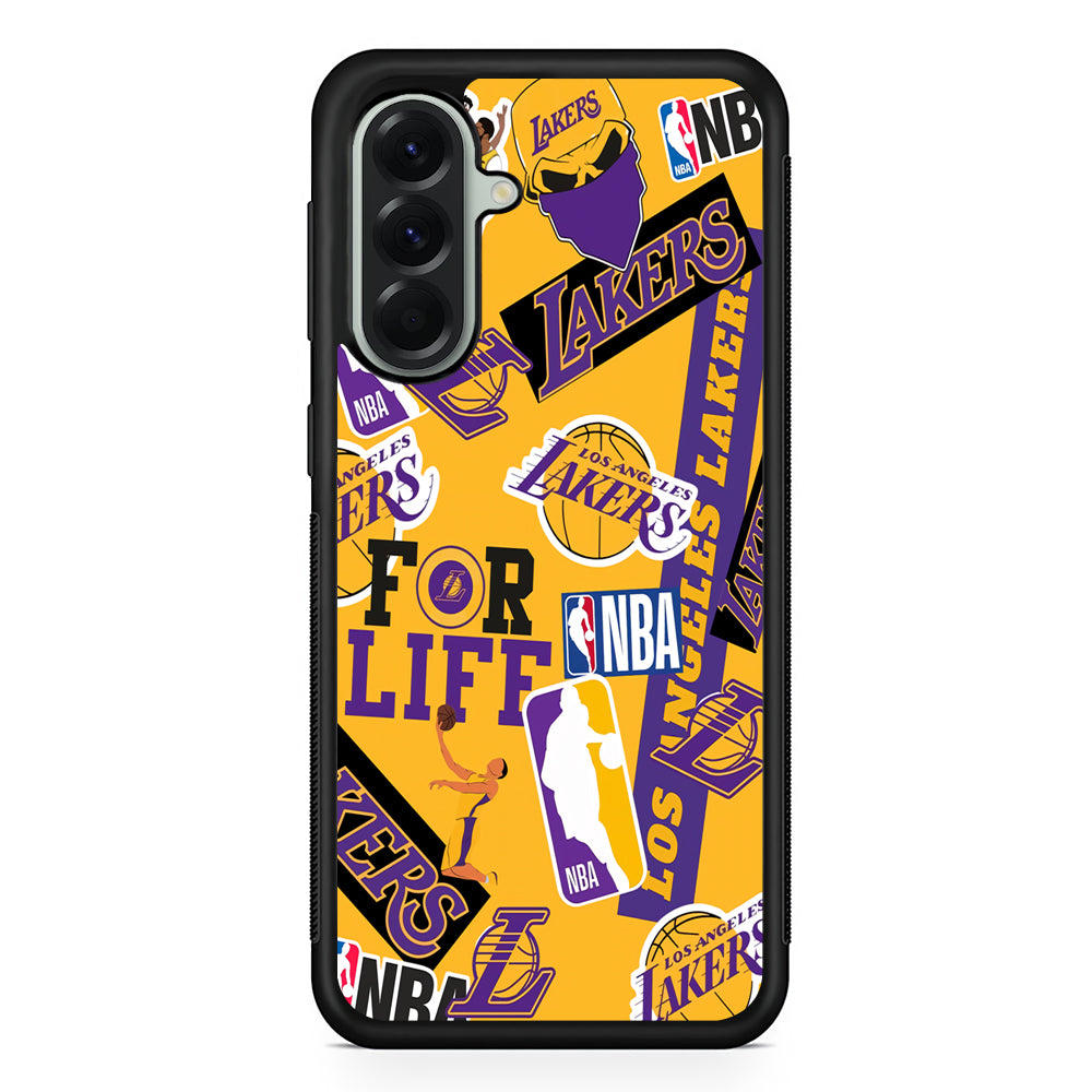 NBA Los Angeles Lakers Pride Samsung Galaxy A56 Case | Samsung Galaxy A56 Protective Rubber Case