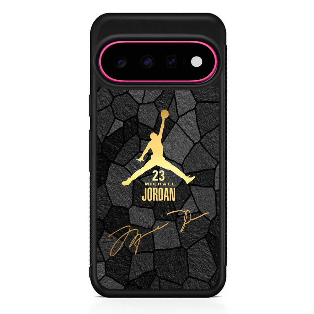 Air Jordan Golden Silhouette Google Pixel 11 Case - Stylish Protective Phone Case