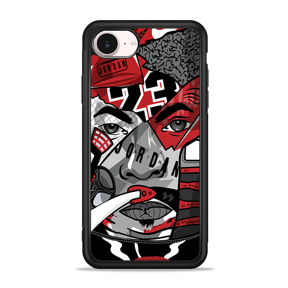 Air Jordan Warrior's Eyes iPhone 17e Case - Silicone Case