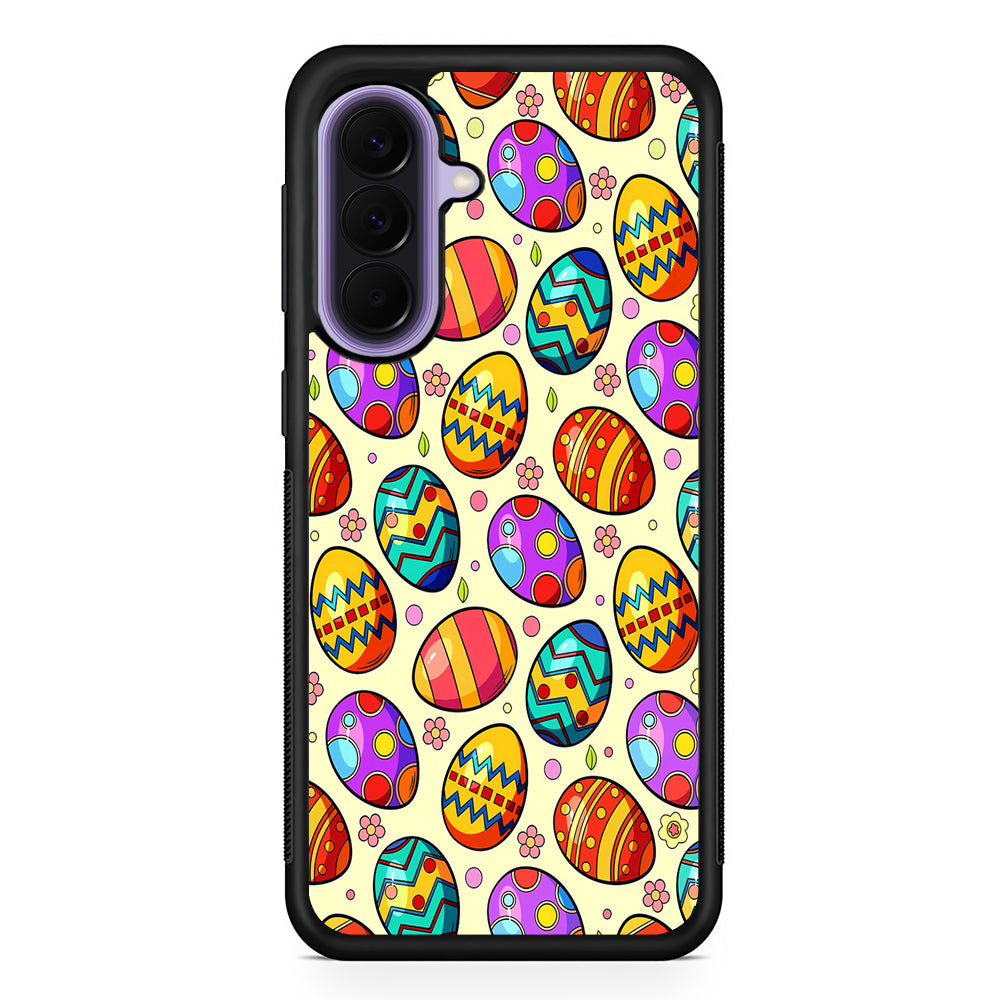 Easter Eggs Colorful Pattern Samsung Galaxy A57 Case | Slim Samsung Galaxy A57 Rubber Case