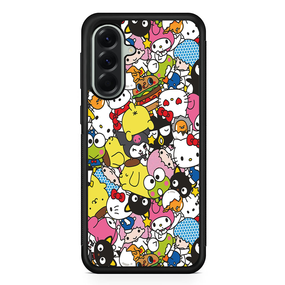 Hello Kitty and Friends Doodle Samsung Galaxy A56 Case | Samsung Galaxy A56 Protective Rubber Case