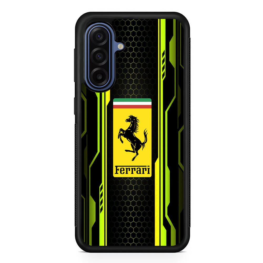 Ferrari Yellow System Line Samsung Galaxy A17 Case | Durable Samsung Galaxy A17 Cover