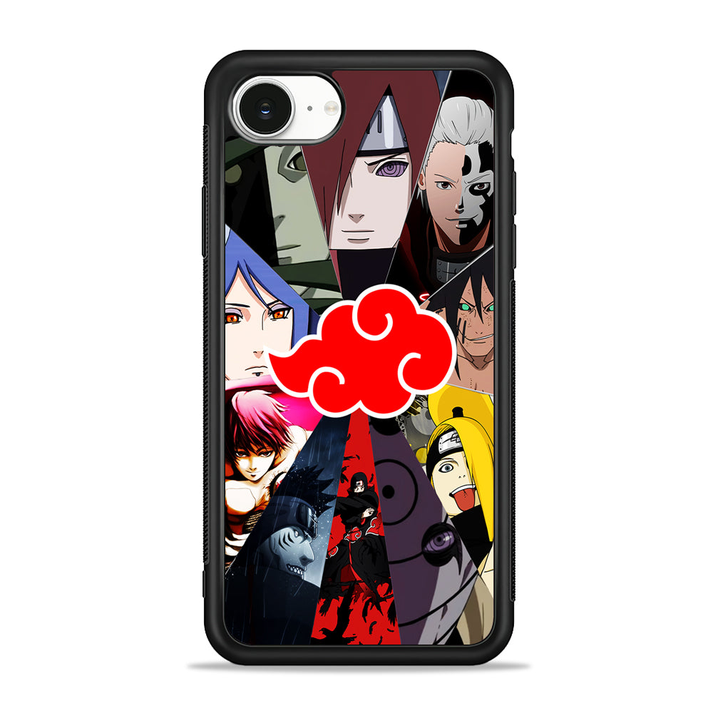 Naruto Akatsuki Clan Member iPhone 16e Case | Protective Phone Cover