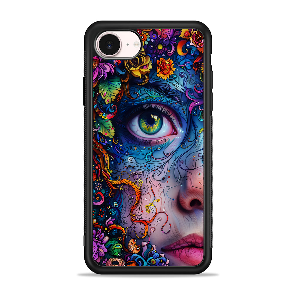 The Flower Fairy Girl Face iPhone 17e Case - Silicone Case