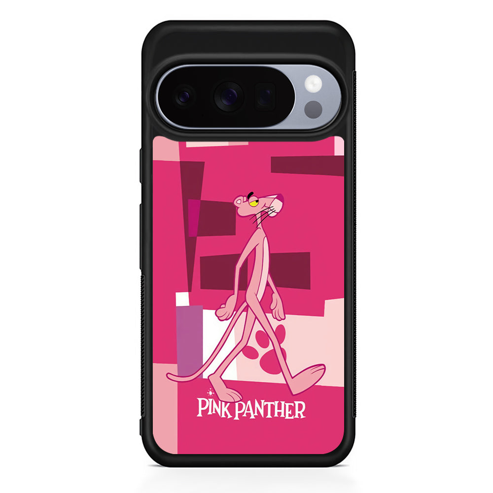 Pink Panther Walk Away Google Pixel 10 Pro Case | Google Pixel 10 Rubber Protective Case