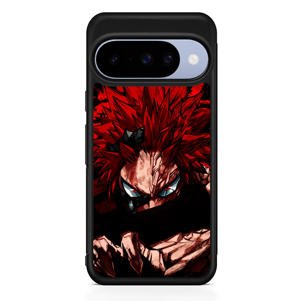 Red Riot Eijiro Kirishima Unbreakable Google Pixel 10 Case | Google Pixel 10 Rubber Protective Case