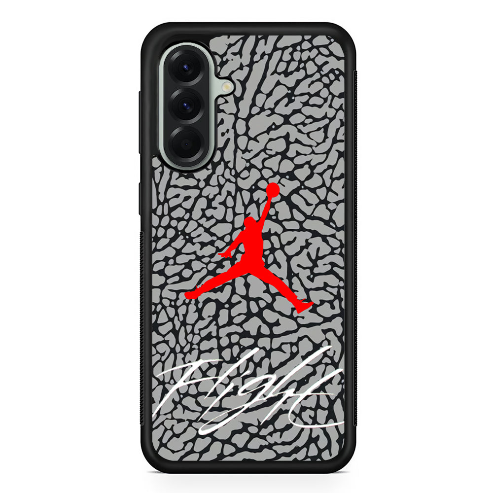 Air Jordan Hidden Patern Samsung Galaxy A56 Case | Samsung Galaxy A56 Rubber Protective Case