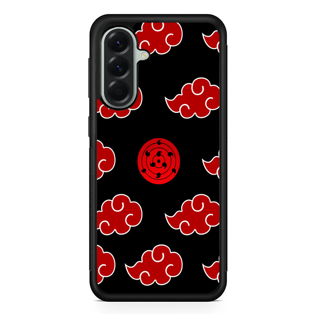 Sharingan and Akatsuki Naruto Samsung Galaxy A56 Case | Samsung Galaxy A56 Protective Rubber Case
