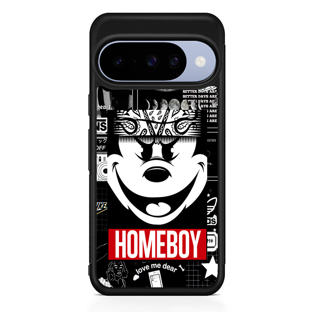 Mickey Mouse Homeboy Google Pixel 10 Case | Google Pixel 10 Rubber Protective Case