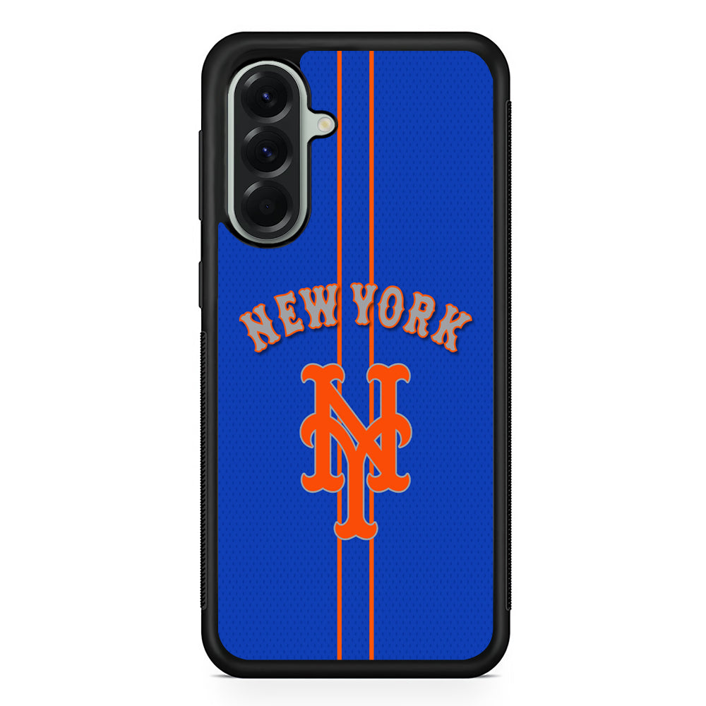 MLB New York Mets Team Samsung Galaxy A56 Case | Samsung Galaxy A56 Protective Rubber Case