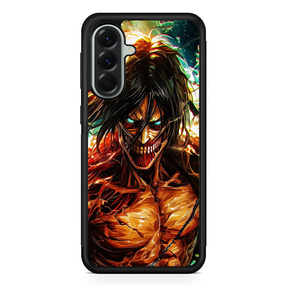 Attack on Titan Eren's Form Samsung Galaxy A56 Case | Samsung Galaxy A56 Protective Rubber Case