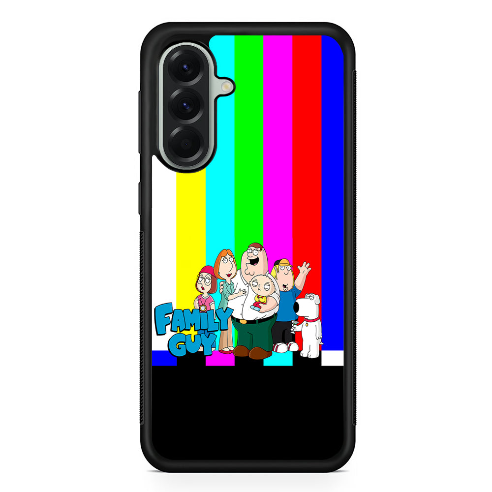 Family Guy Colorful Samsung Galaxy A56 Case | Samsung Galaxy A56 Protective Rubber Case