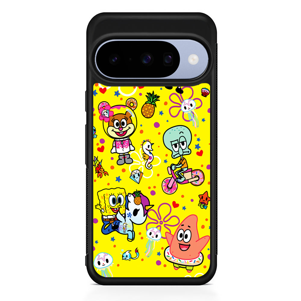 Tokidoki x SpongeBob Squarepants Google Pixel 10 Case | Google Pixel 10 Rubber Protective Case