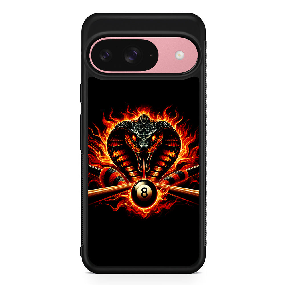 Cobra Head Ball Number 8 Google Pixel 9 Case | Google Pixel 9 Protective Rubber Case