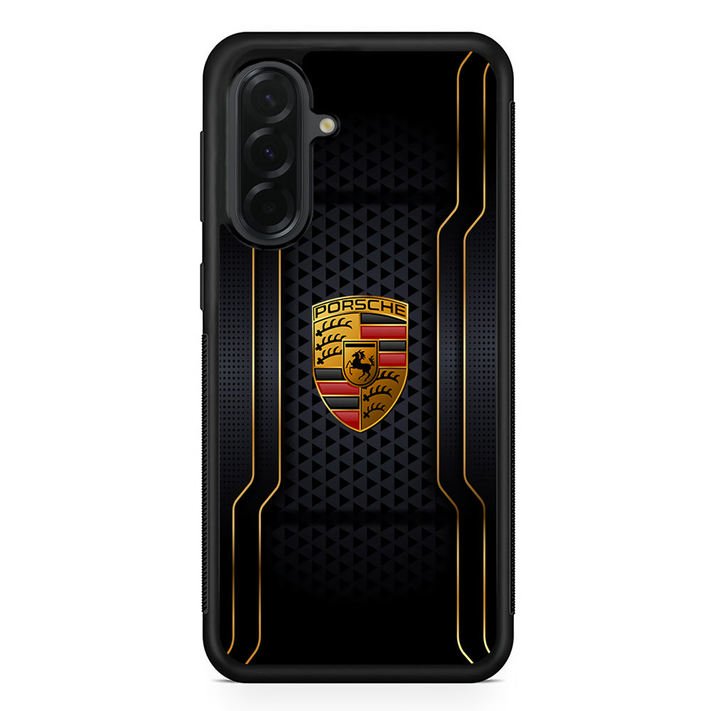 Porsche Emblem Wall Samsung Galaxy A36 Case | Durable Samsung Galaxy A36 Cover