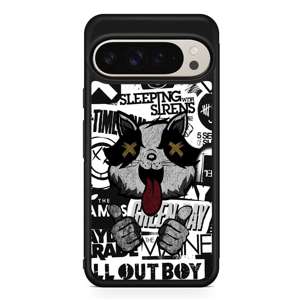 Rock Bands of Playlist Google Pixel 9 Pro Case | Slim Protective Cover