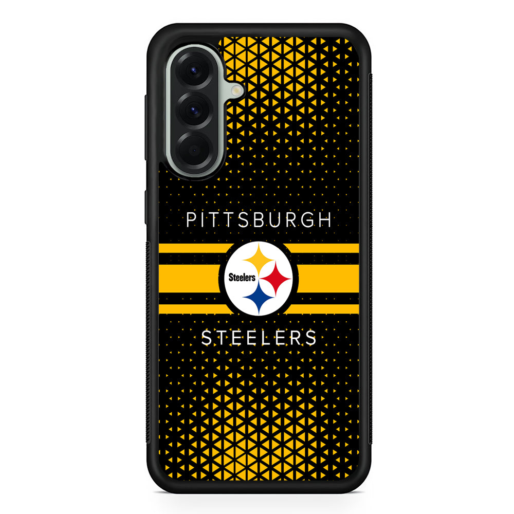NFL Pittsburgh Steelers Logo Samsung Galaxy A56 Case | Samsung Galaxy A56 Protective Rubber Case