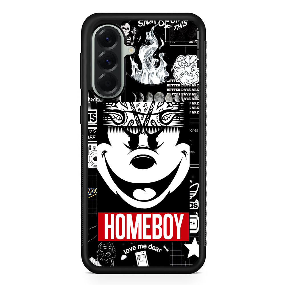 Mickey Mouse Homeboy Samsung Galaxy A56 Case | Samsung Galaxy A56 Protective Rubber Case