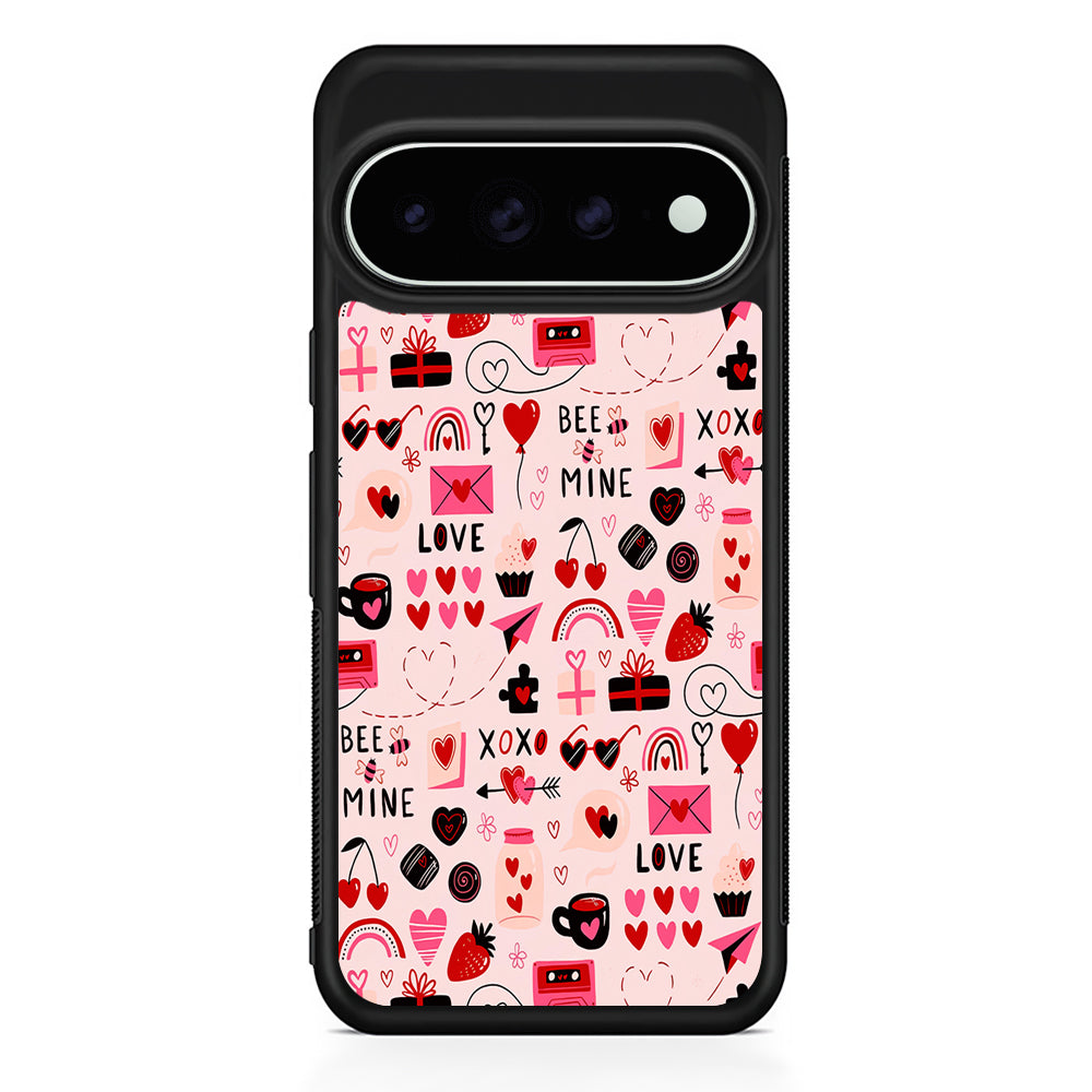 Valentine’s Day Love Pattern Google Pixel 11 Pro XL Case - Custom Design Protective Case