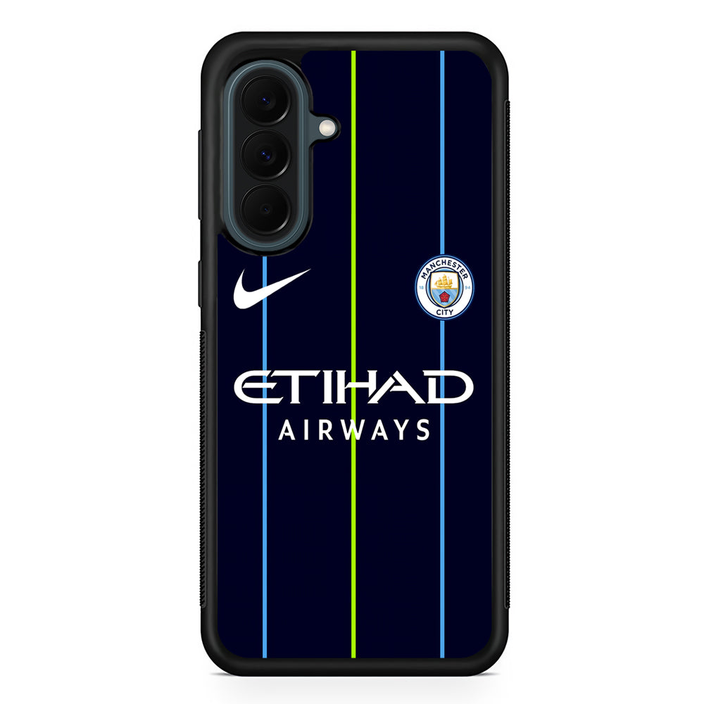 Nike Jersey Away Manchester City Samsung Galaxy A37 Case | Samsung Galaxy A37 Rubber Phone Case