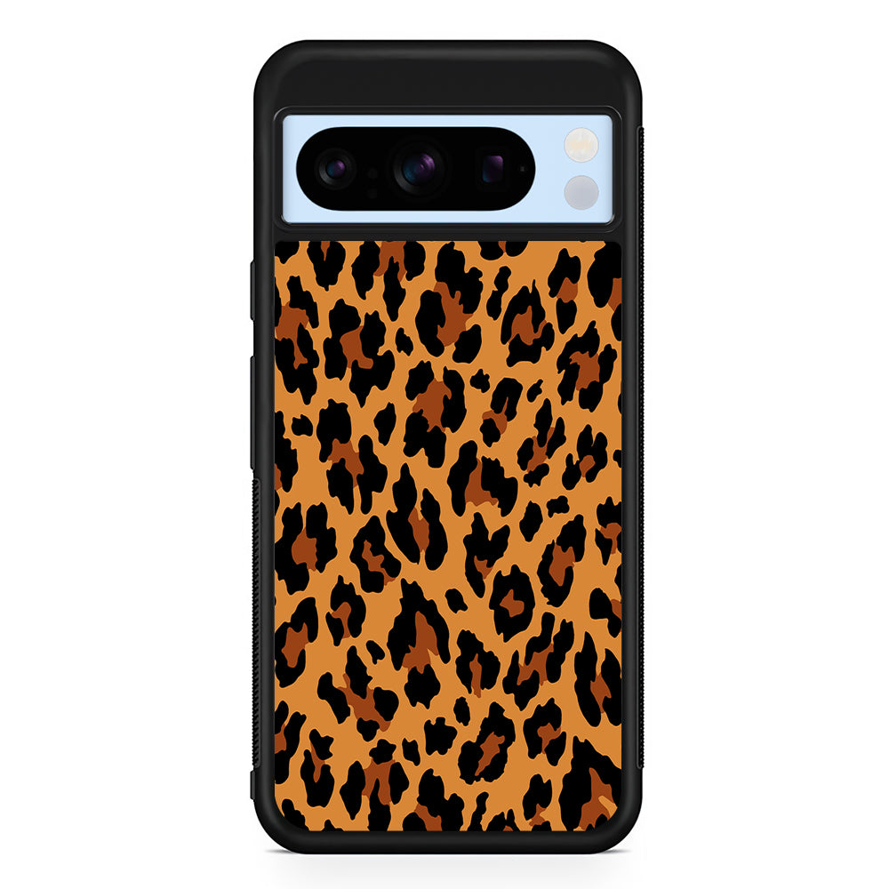 Brown Leopard Skin Pattern Google Pixel 8 Pro Case | Slim Rubber Case for Google Pixel 8 Pro