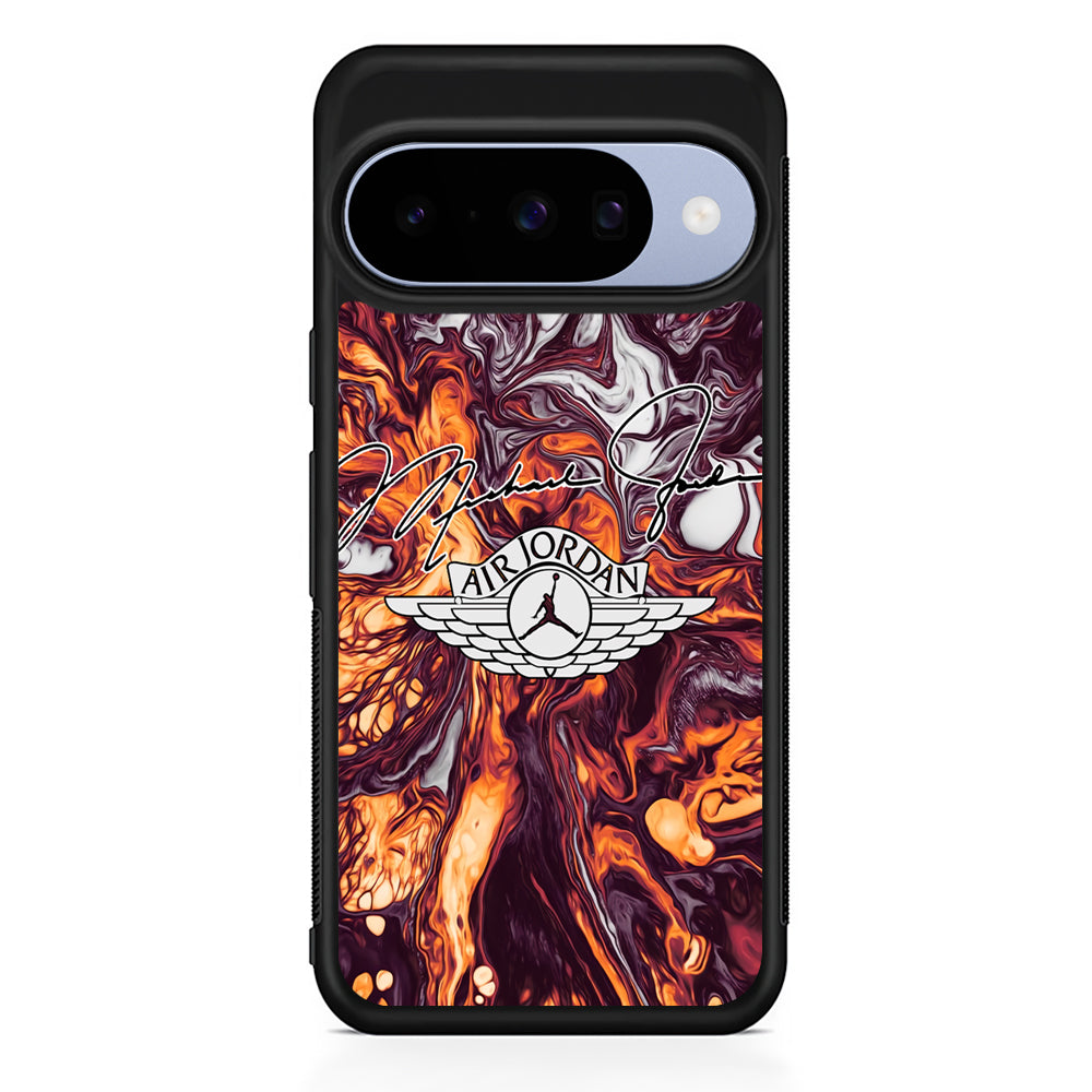 Air Jordan Luxe Signature Marble Google Pixel 10 Case | Google Pixel 10 Rubber Protective Case