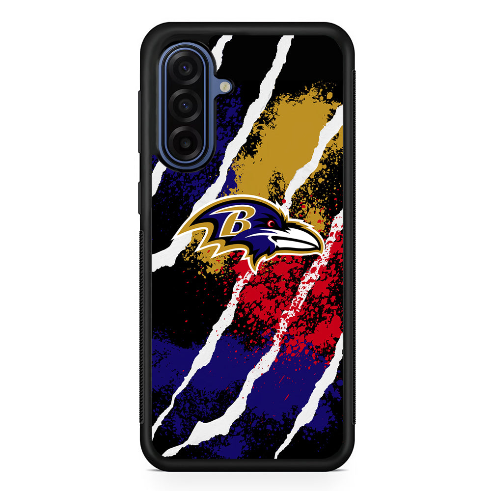 NFL Baltimore Ravens Color Spots Samsung Galaxy A17 Case | Slim Protective Phone Cover