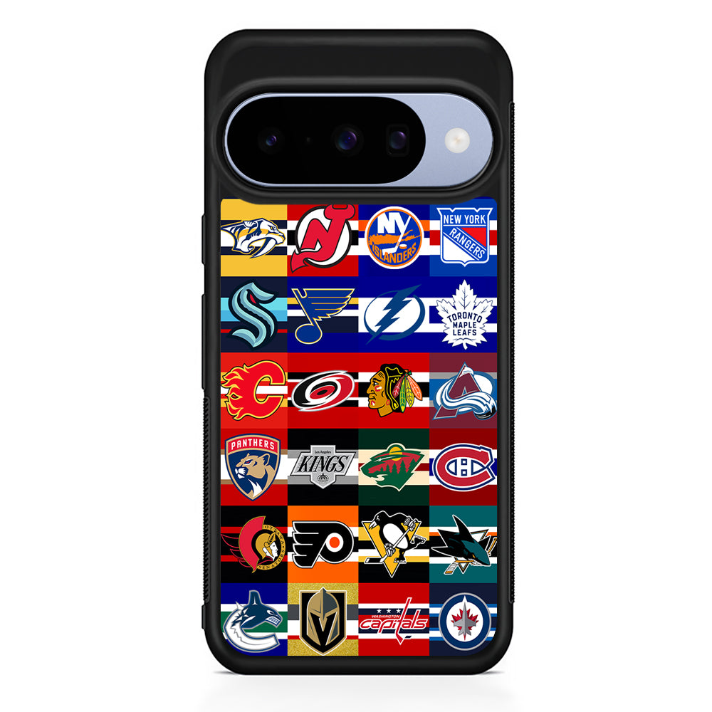 All NHL Teams Jersey Google Pixel 10 Case | Google Pixel 10 Rubber Protective Case