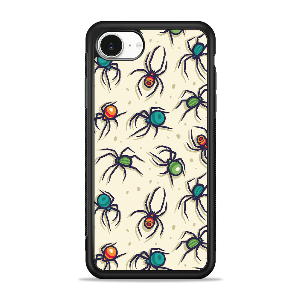 Colorful Spider Collection iPhone 16e Case | Protective Phone Cover