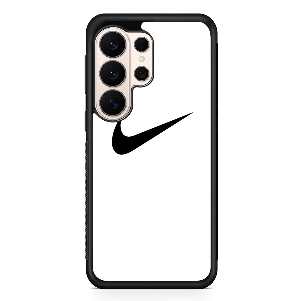 Nike White Milk Black Logo Samsung Galaxy S26 Ultra Case | Slim Everyday Protection for Galaxy S26 Ultra