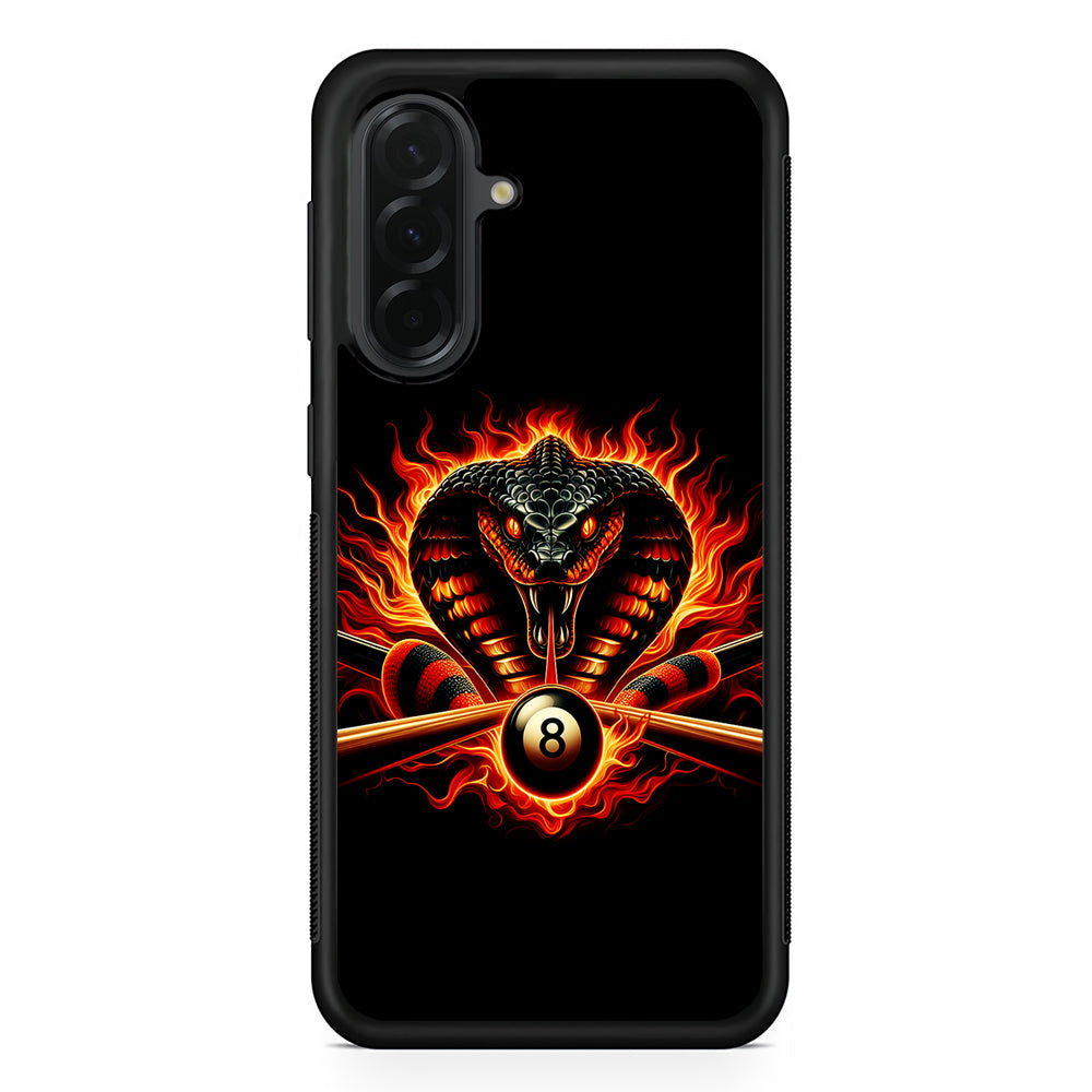 Cobra Head Ball Number 8 Samsung Galaxy A36 Case | Protective Rubber Cover