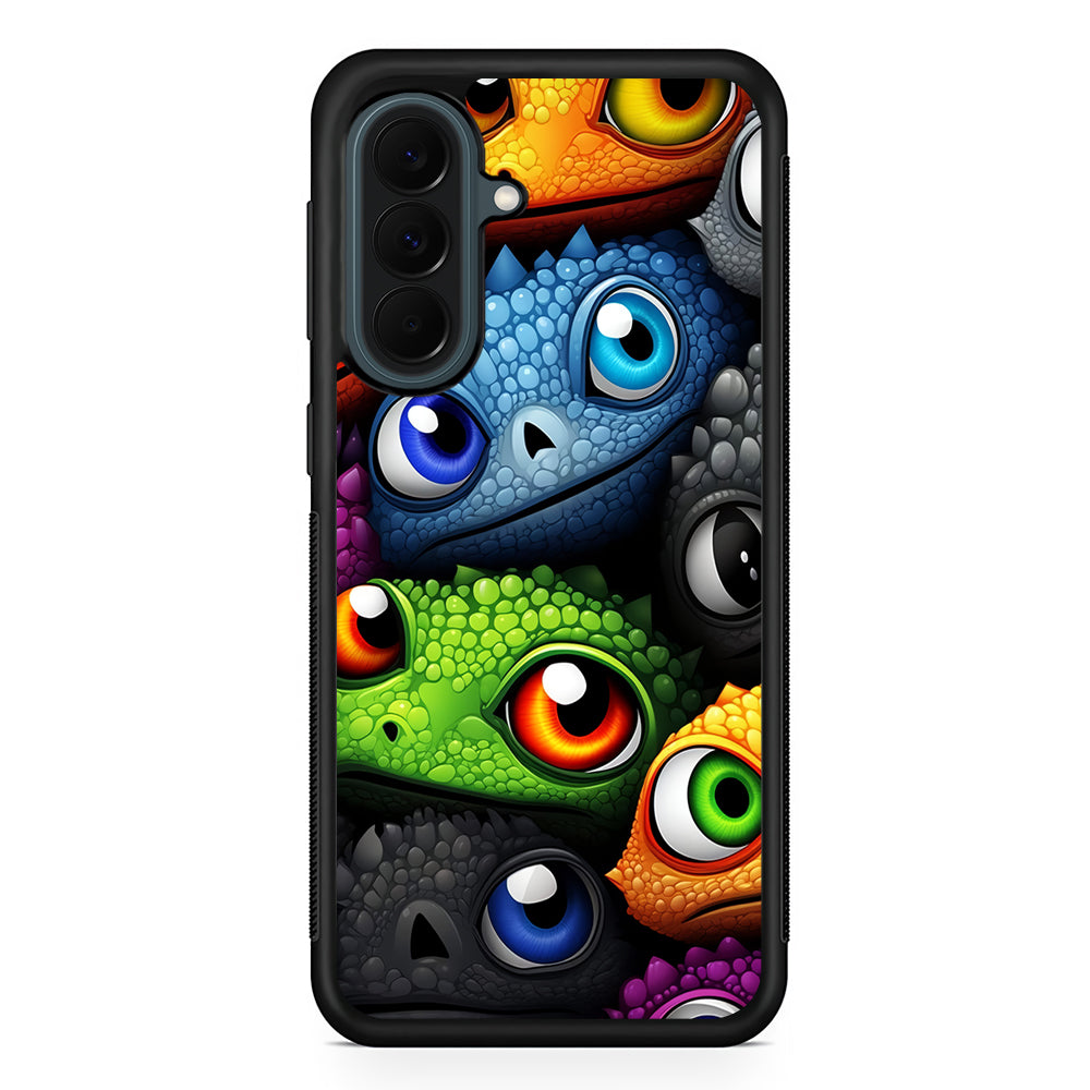 Reptile Eye Cartoon Samsung Galaxy A37 Case | Samsung Galaxy A37 Rubber Phone Case