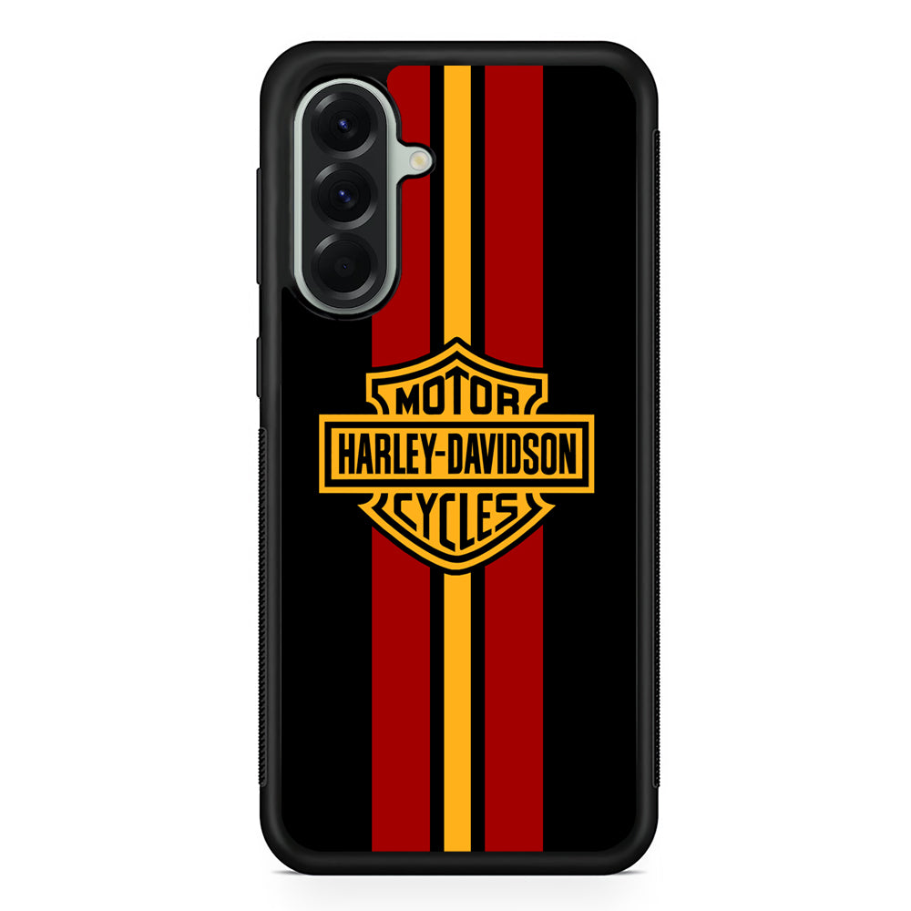 Harley Davidson Red Stripe Emblem Samsung Galaxy A56 Case | Durable Samsung Galaxy A56 Cover