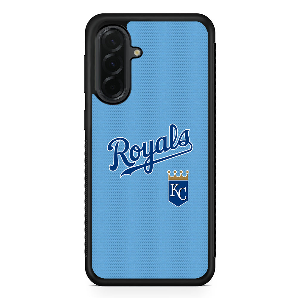 MLB Kansas City Royals Logo Samsung Galaxy A36 Case | Protective Rubber Cover