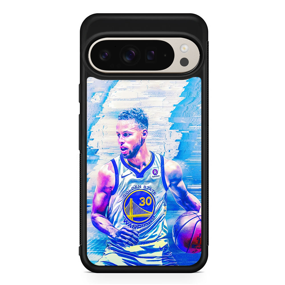 Stephen Curry Golden State Art Google Pixel 9 Pro Case | Slim Protective Cover