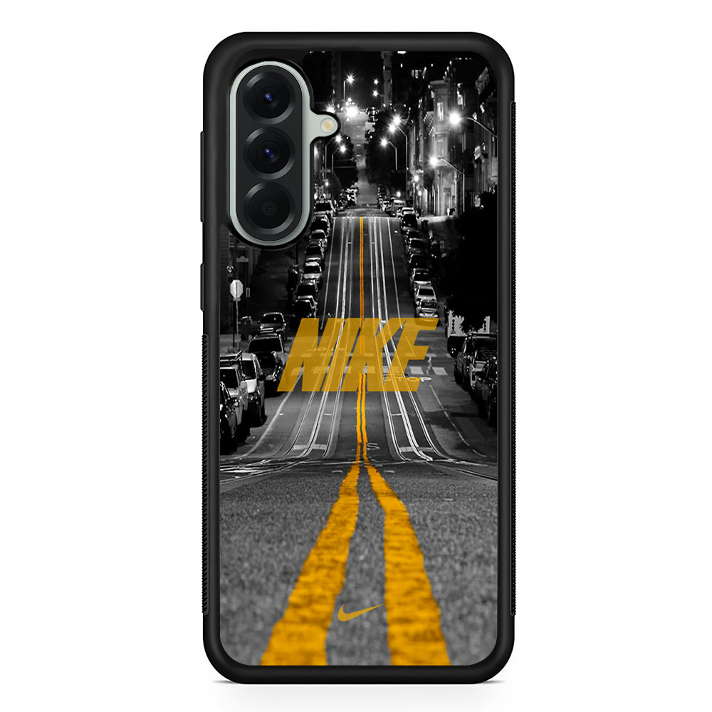 Nike Night Yellow Flames Samsung Galaxy A56 Case | Durable Samsung Galaxy A56 Cover