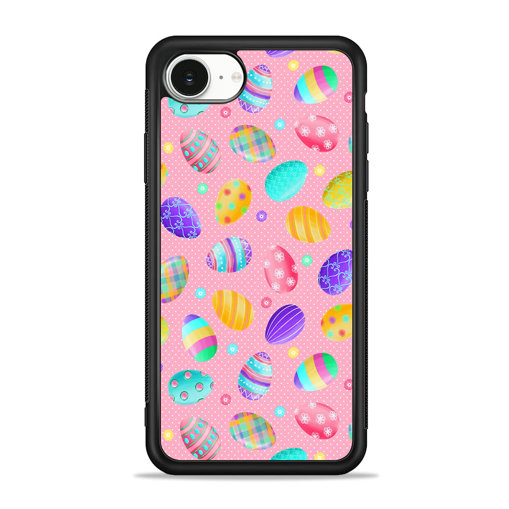 Cute Easter Pastel Eggs iPhone 16e Case | Protective Phone Cover