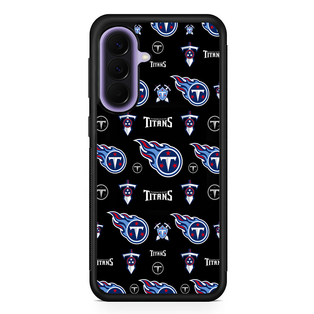 NFL Tennessee Titans Pattern Samsung Galaxy A57 Case | Slim Samsung Galaxy A57 Rubber Case