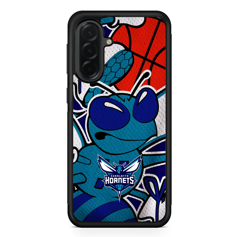 NBA Charlotte Hornets The Bee Samsung Galaxy A36 Case | Protective Rubber Cover