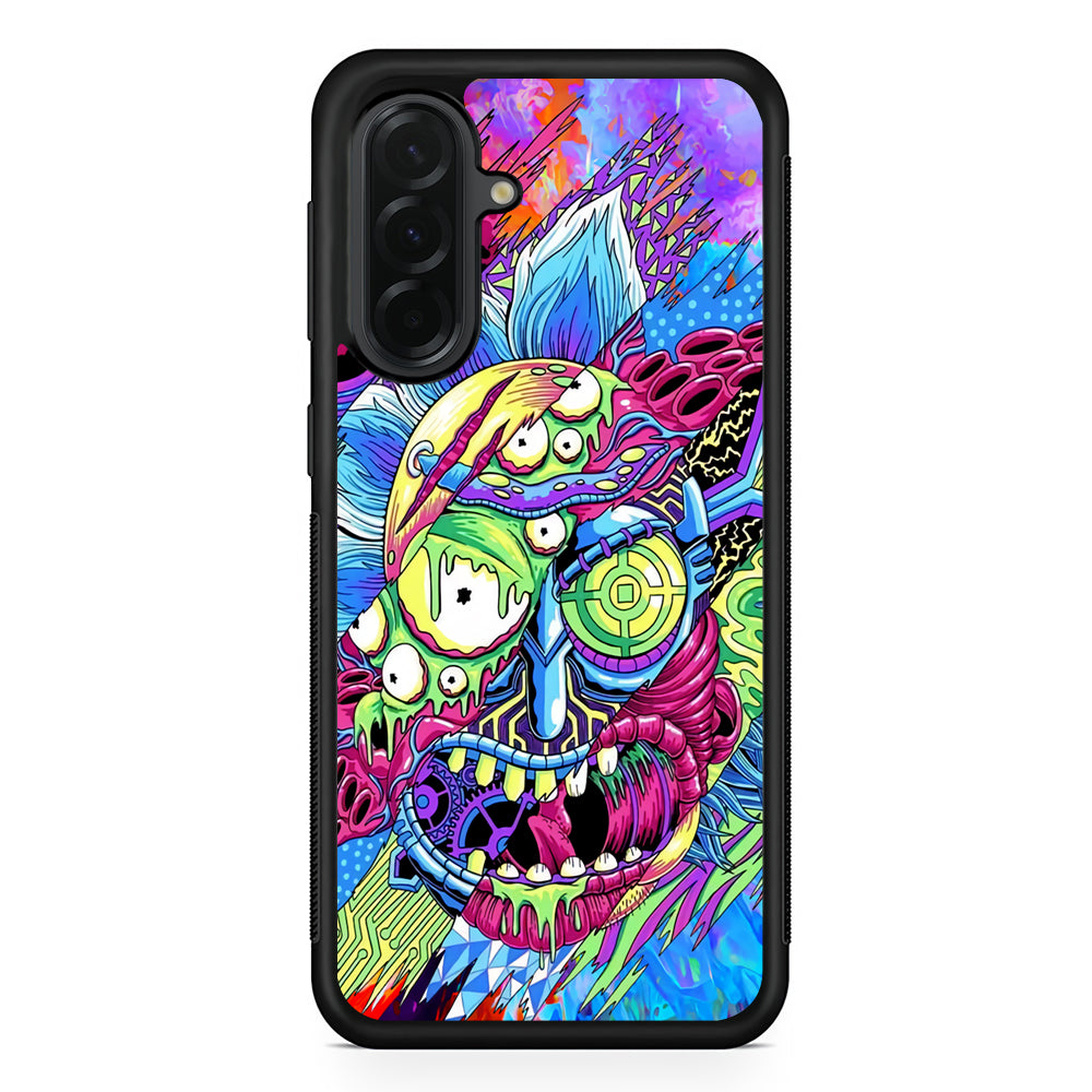 Rick Colour Trippy Samsung Galaxy A36 Case | Protective Rubber Cover