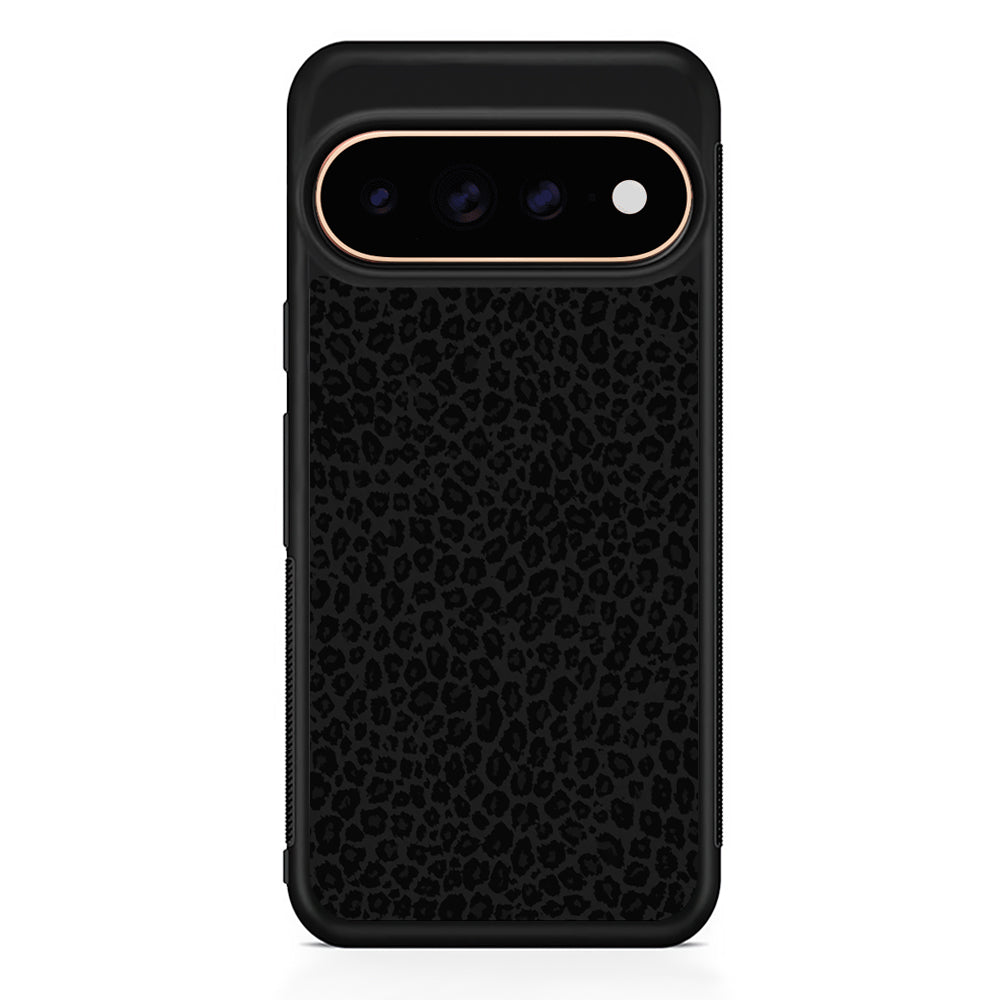 Black Leopard Skin Pattern Google Pixel 11 Pro Case - Stylish Protective Phone Case