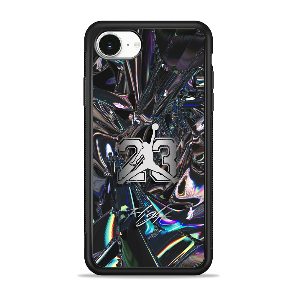 Air Jordan Abstract Mirror Backdrop iPhone 16e Case - Slim Silicone Case