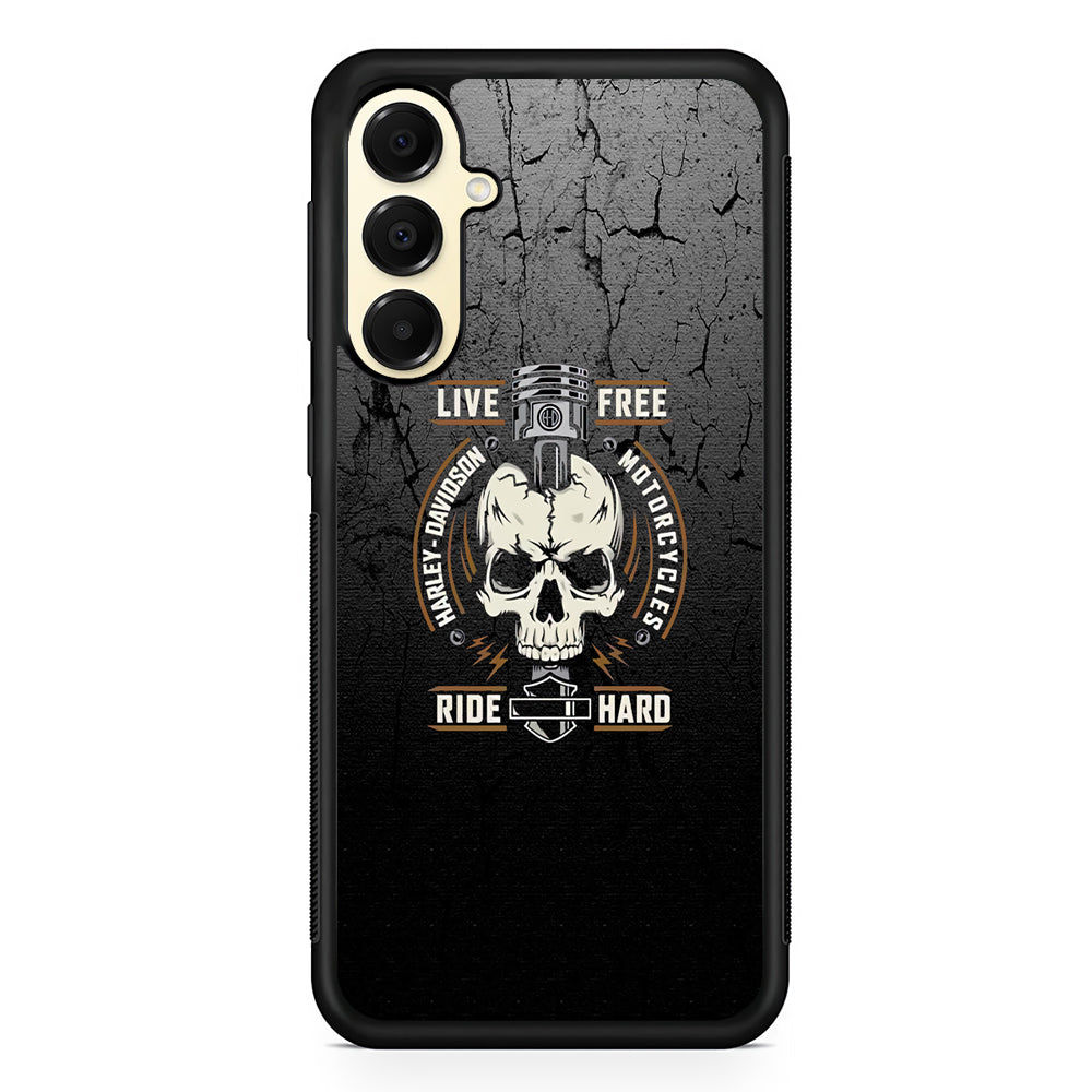 Harley Davidson Live Free with Ride Hard Samsung Galaxy A16 Case | Custom Protective Samsung Galaxy A16 Case