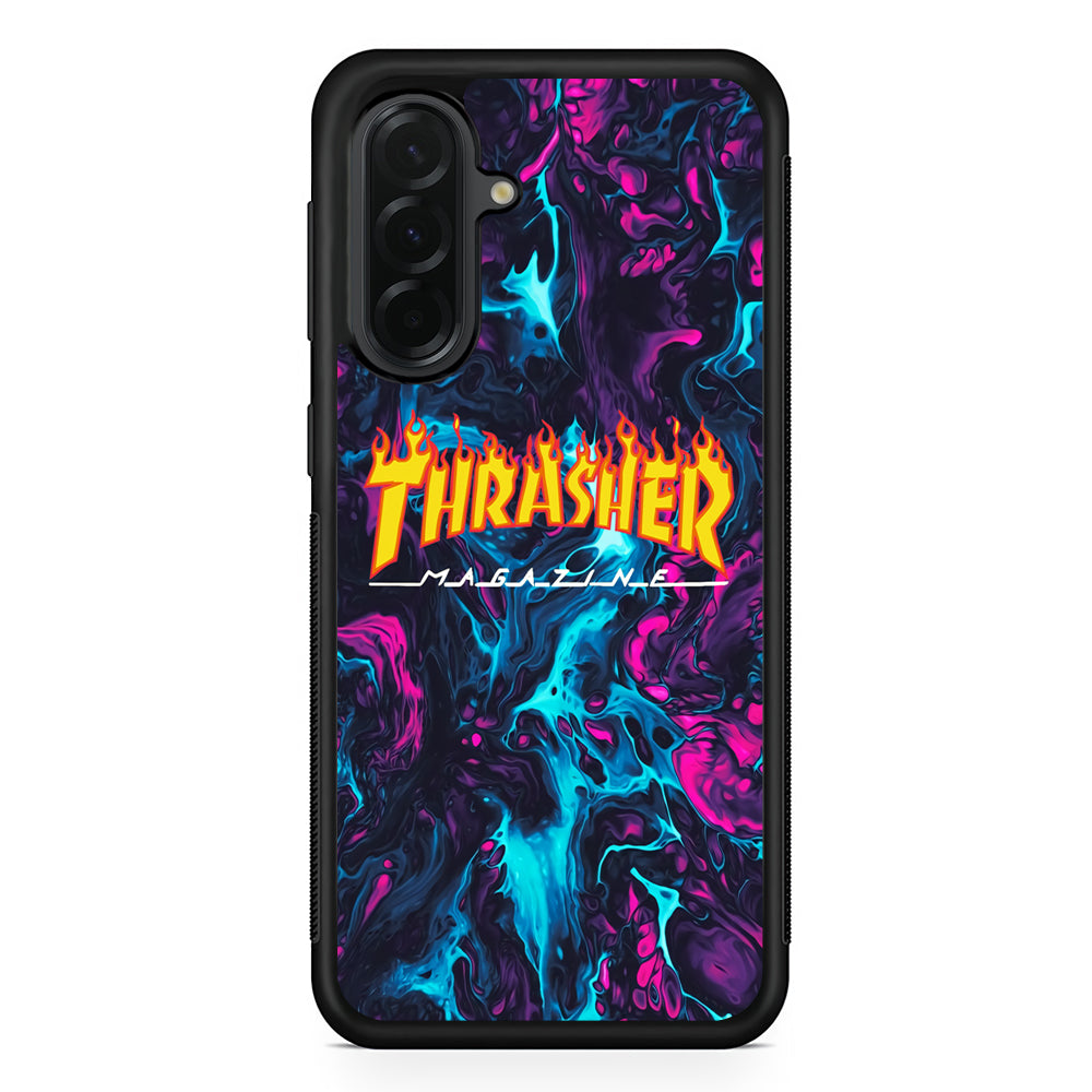 Thrasher Purple Liquid Samsung Galaxy A36 Case | Durable Samsung Galaxy A36 Cover